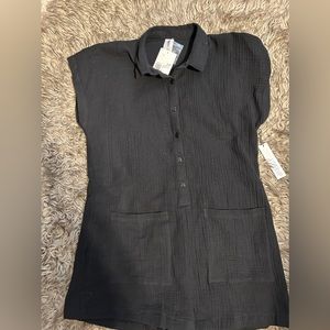 NWT: Forever 21 Black Cover Up Romper size L